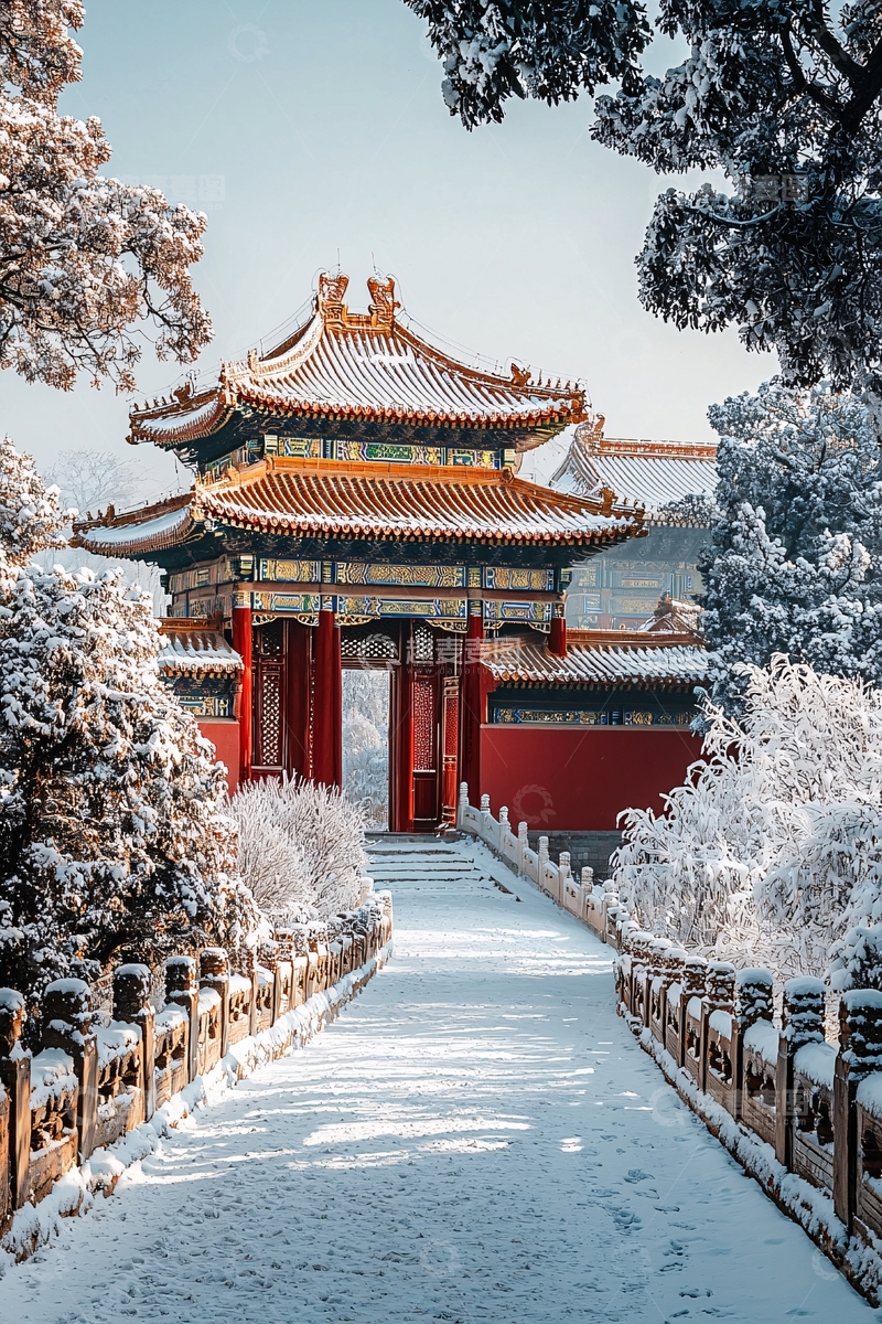 高清大图下载【趣麦麦图】雪后的故宫
