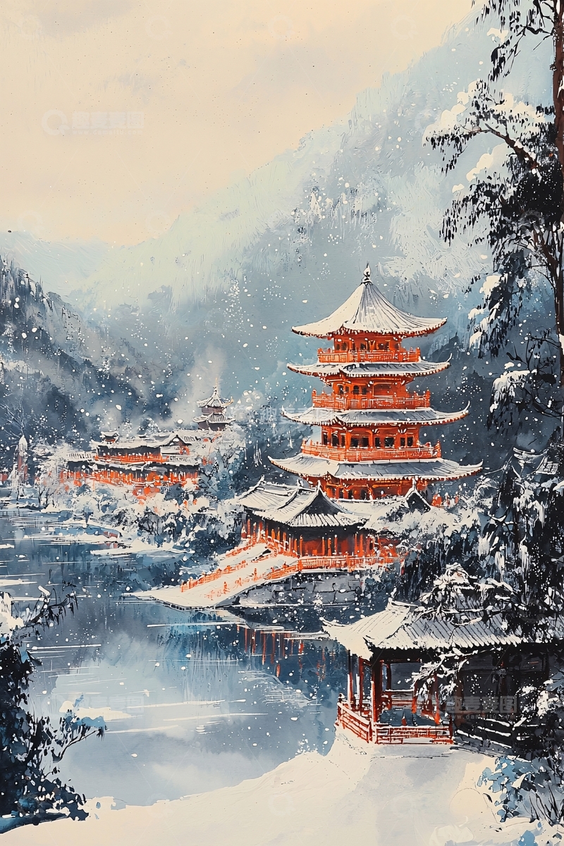 高清大图下载【趣麦麦图】水墨画