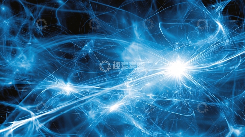 高清大图下载【趣麦麦图】蓝色能量线条