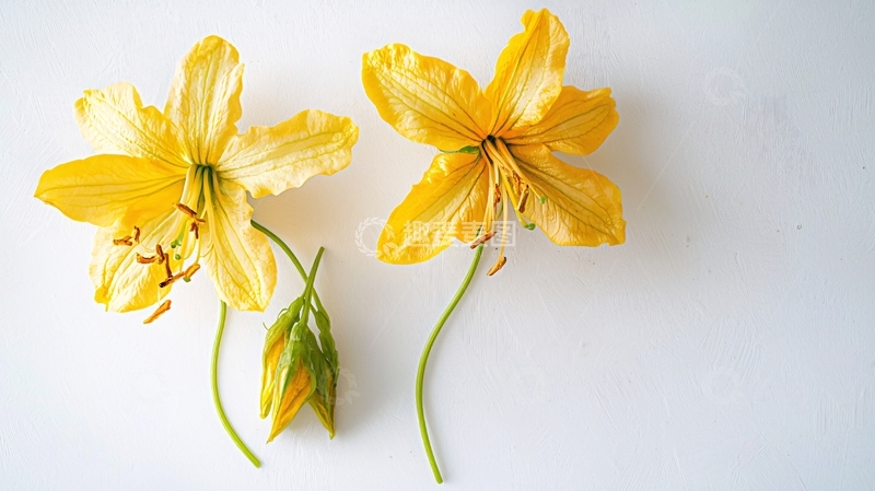 高清大图下载【趣麦麦图】黄花花瓣