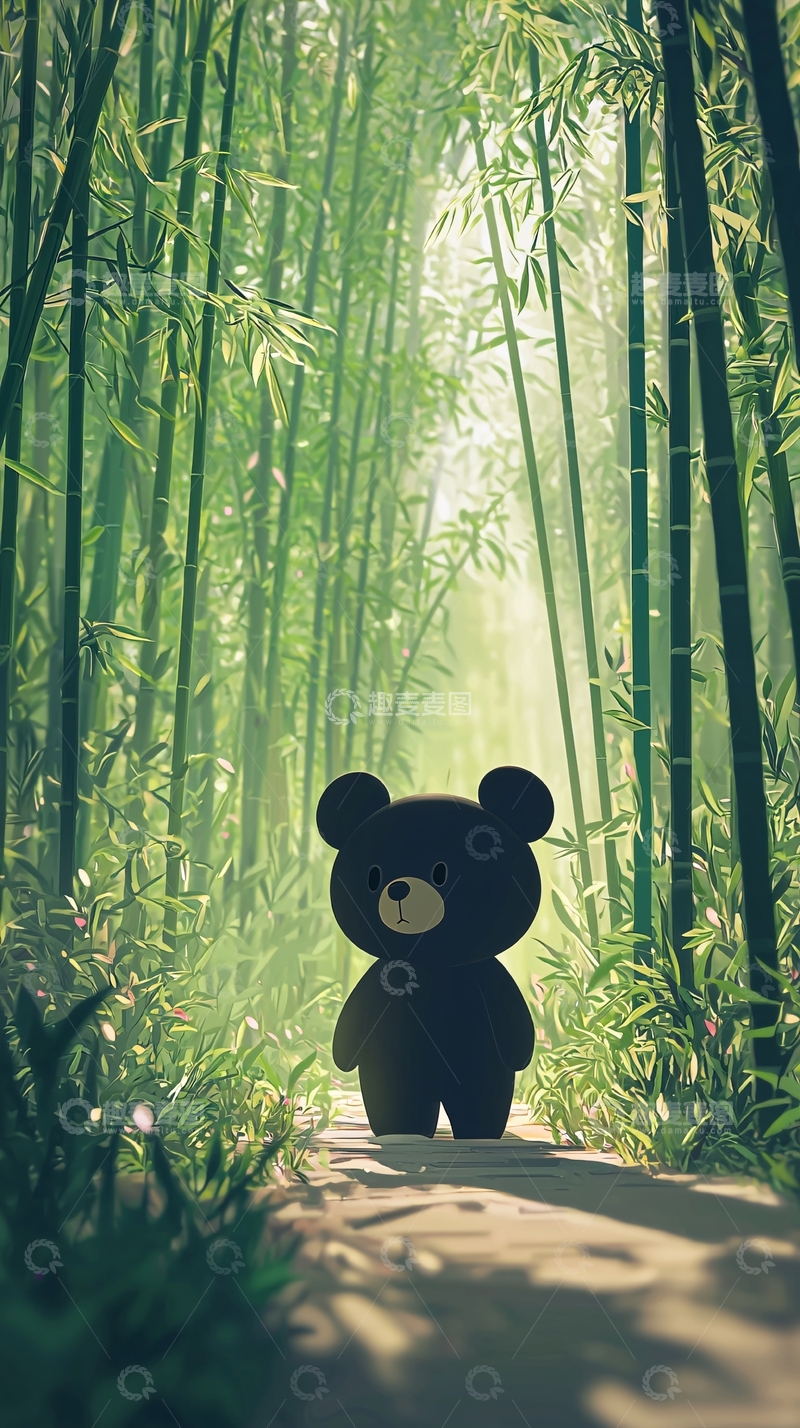 高清大图下载【趣麦麦图】黑熊