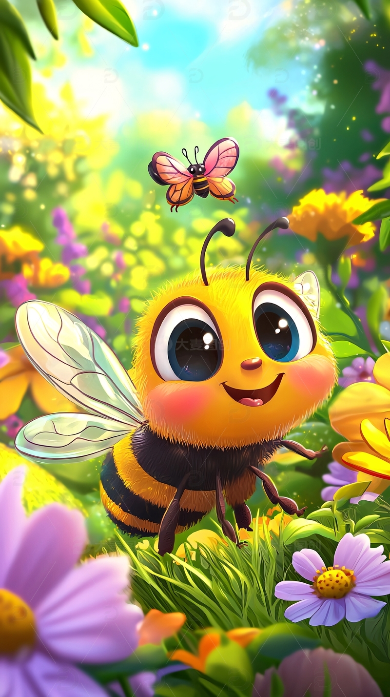 卡通小蜜蜂