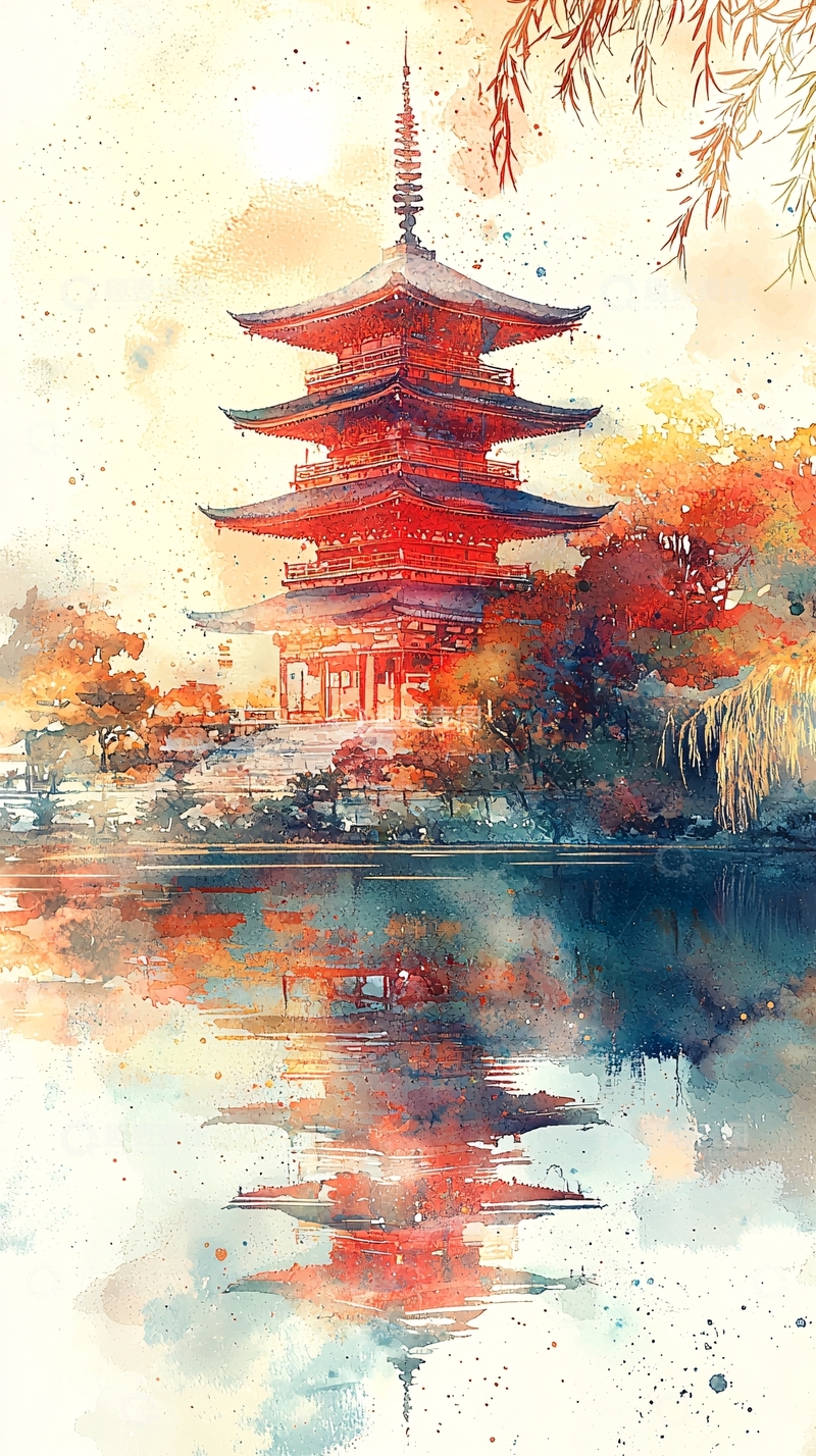 高清大图下载【趣麦麦图】水彩画