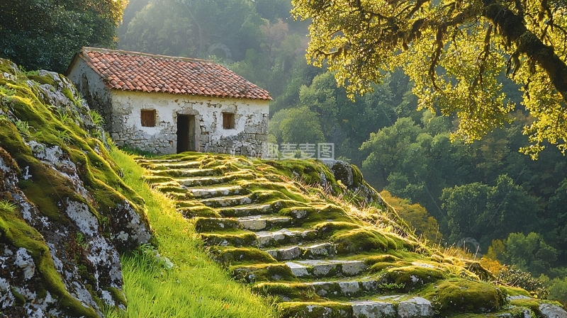 高清大图下载【趣麦麦图】山间小屋