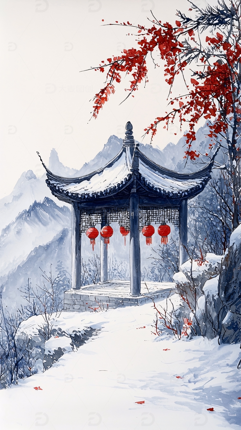 高清大图下载【趣麦麦图】水墨画