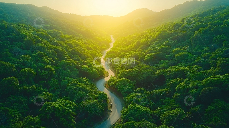 高清大图下载【趣麦麦图】蜿蜒山路