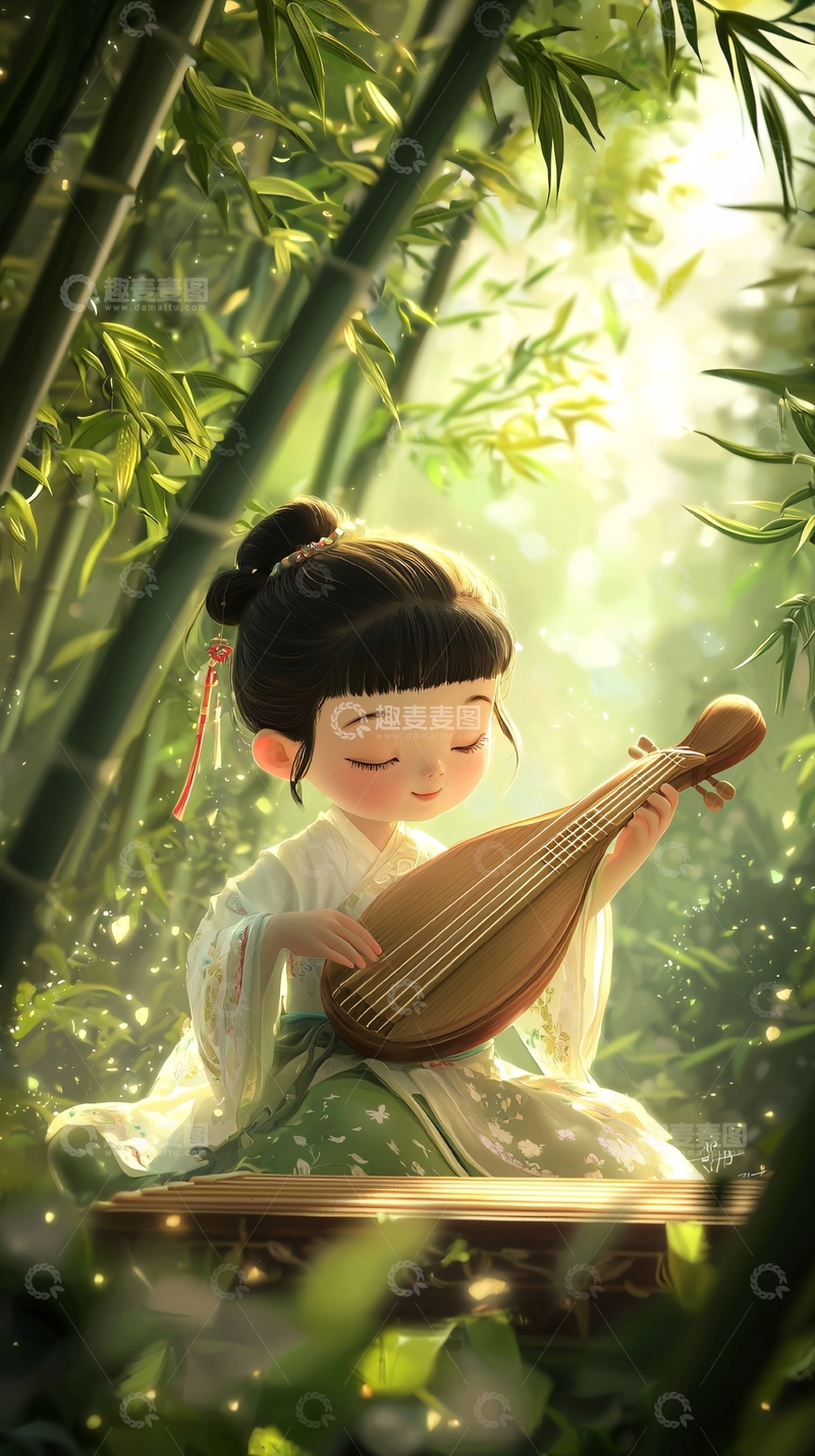 高清大图下载【趣麦麦图】古风少女