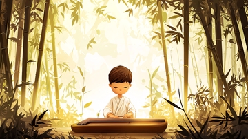 竹林男孩古筝