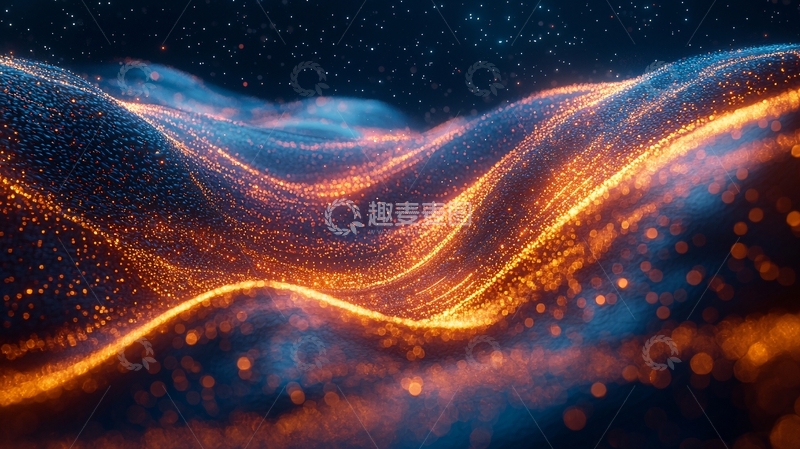 高清大图下载【趣麦麦图】抽象波浪线条