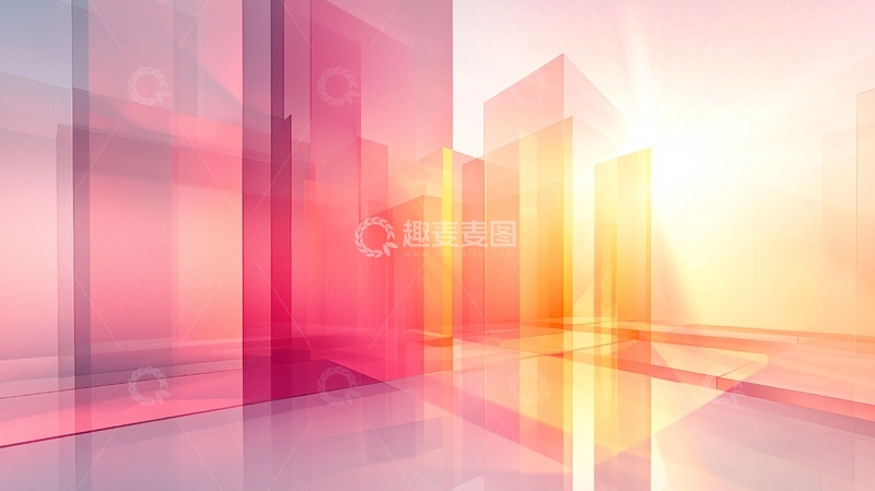 高清大图下载【趣麦麦图】抽象几何背景