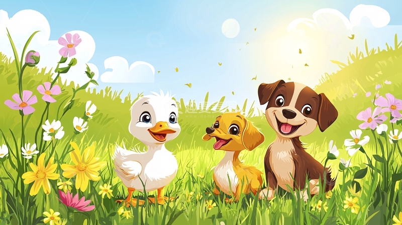 高清大图下载【趣麦麦图】卡通小动物