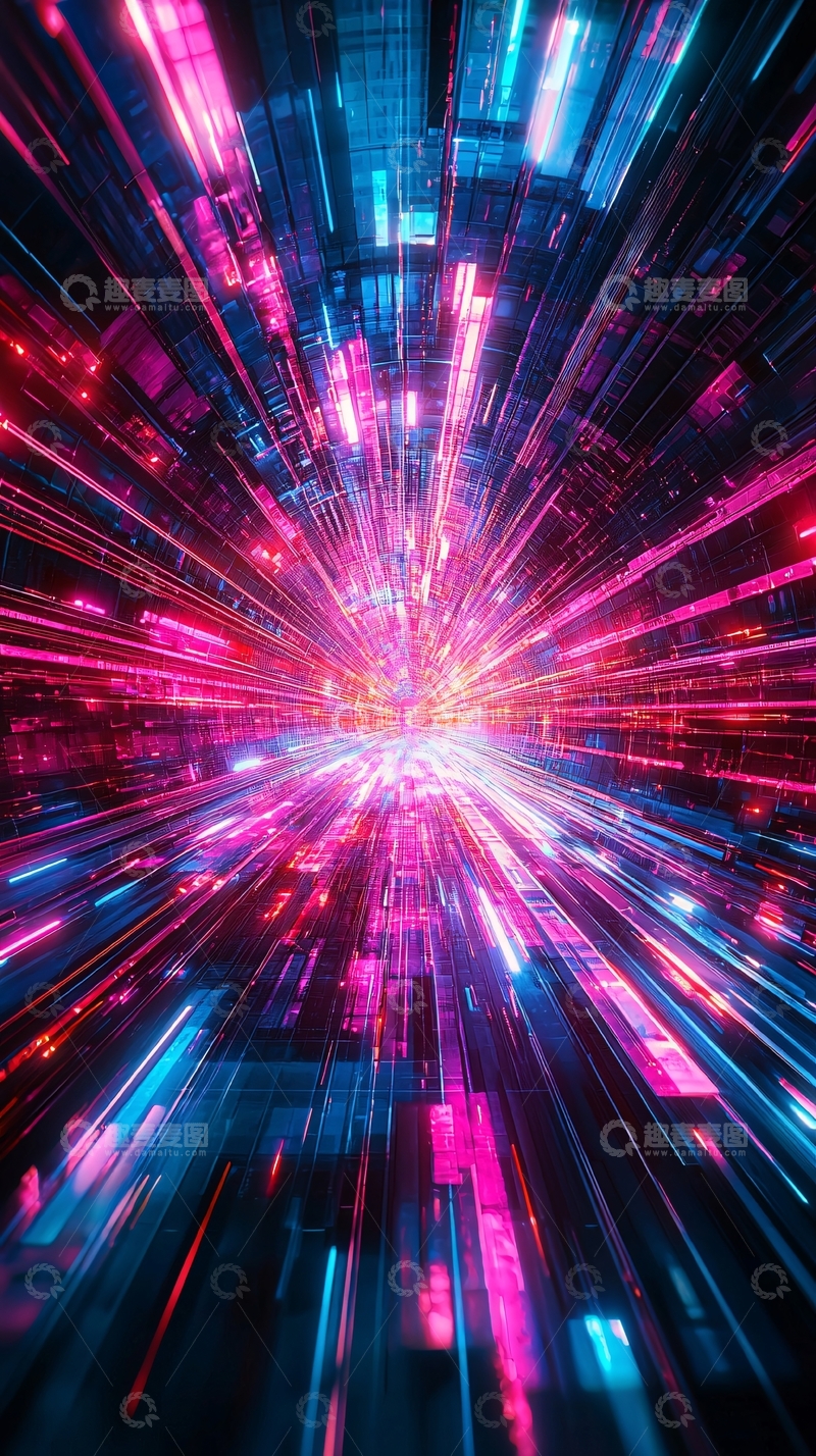 高清大图下载【趣麦麦图】光线隧道