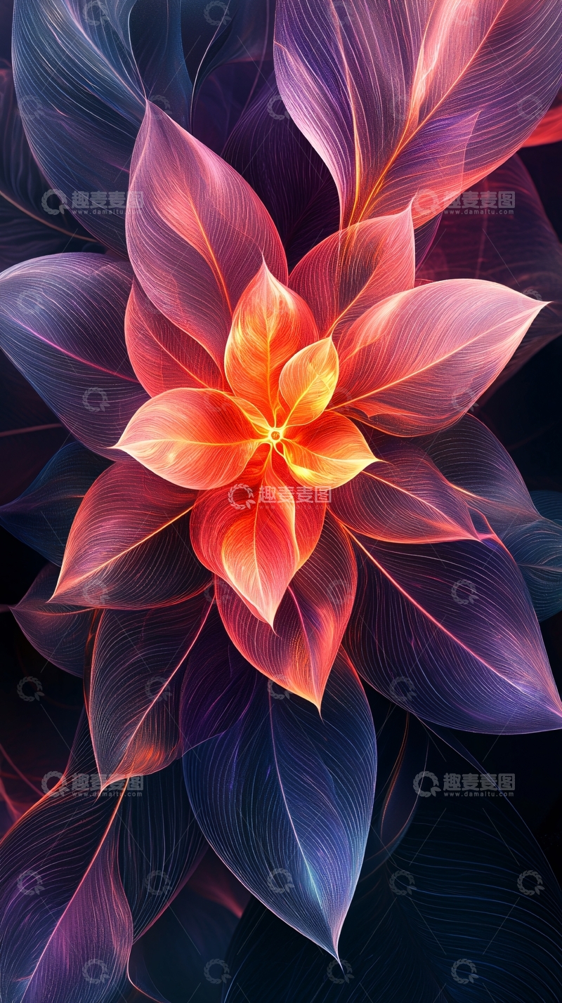 高清大图下载【趣麦麦图】梦幻花朵艺术壁纸