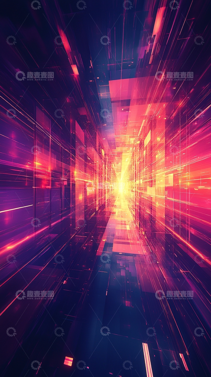 高清大图下载【趣麦麦图】未来科技感通道