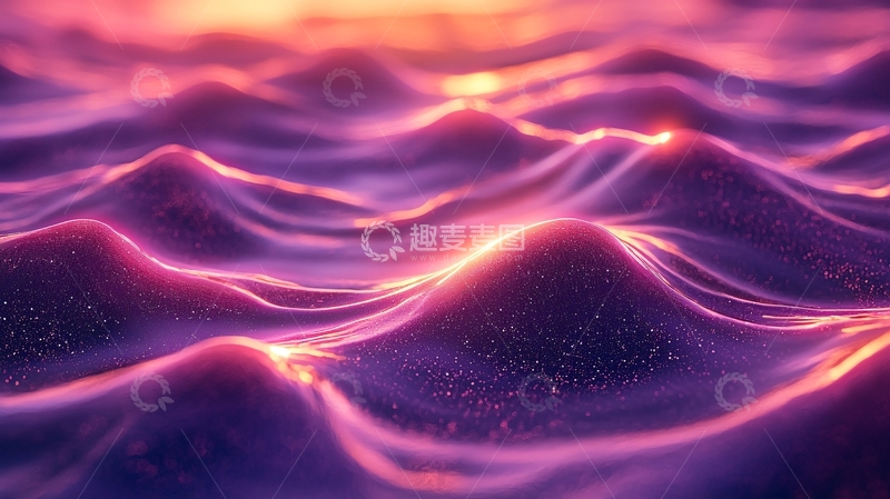高清大图下载【趣麦麦图】紫色波浪