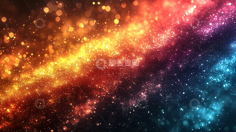 高清大图下载【趣麦麦图】多彩星云宇宙背景