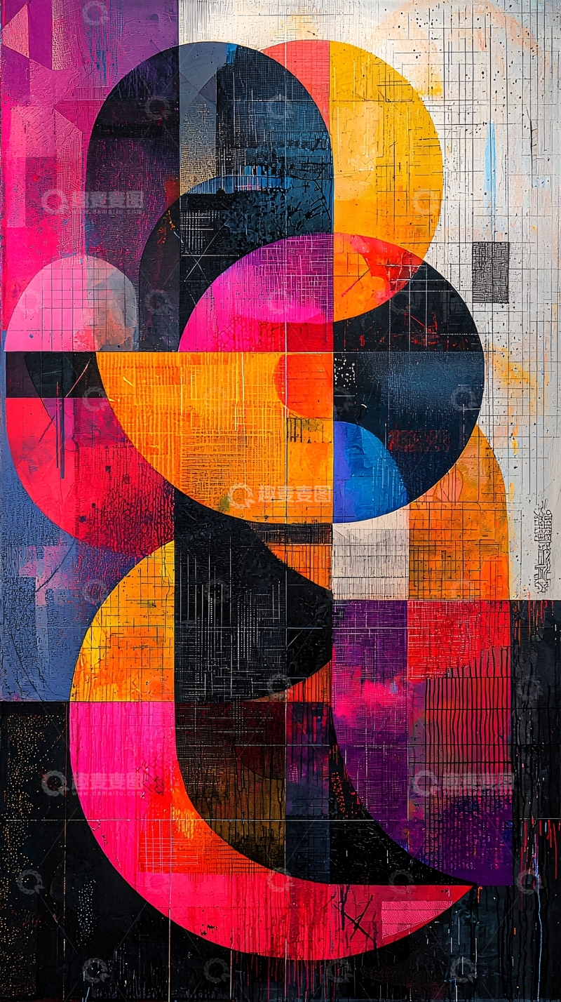 高清大图下载【趣麦麦图】抽象几何图案