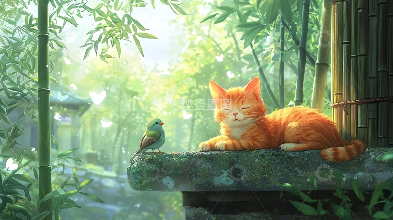 高清大图下载【趣麦麦图】橘猫