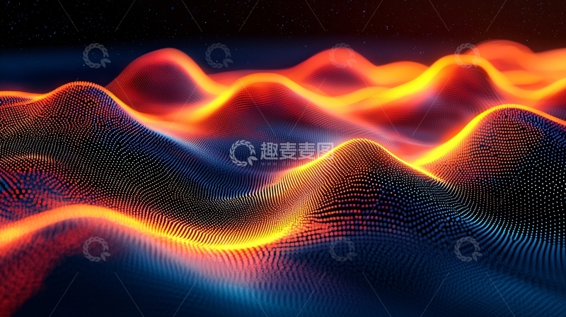 高清大图下载【趣麦麦图】抽象波浪线