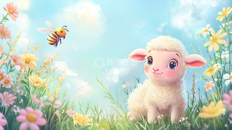 高清大图下载【趣麦麦图】小羊