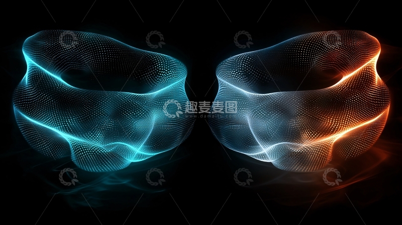 高清大图下载【趣麦麦图】蓝色火焰与橙色火焰