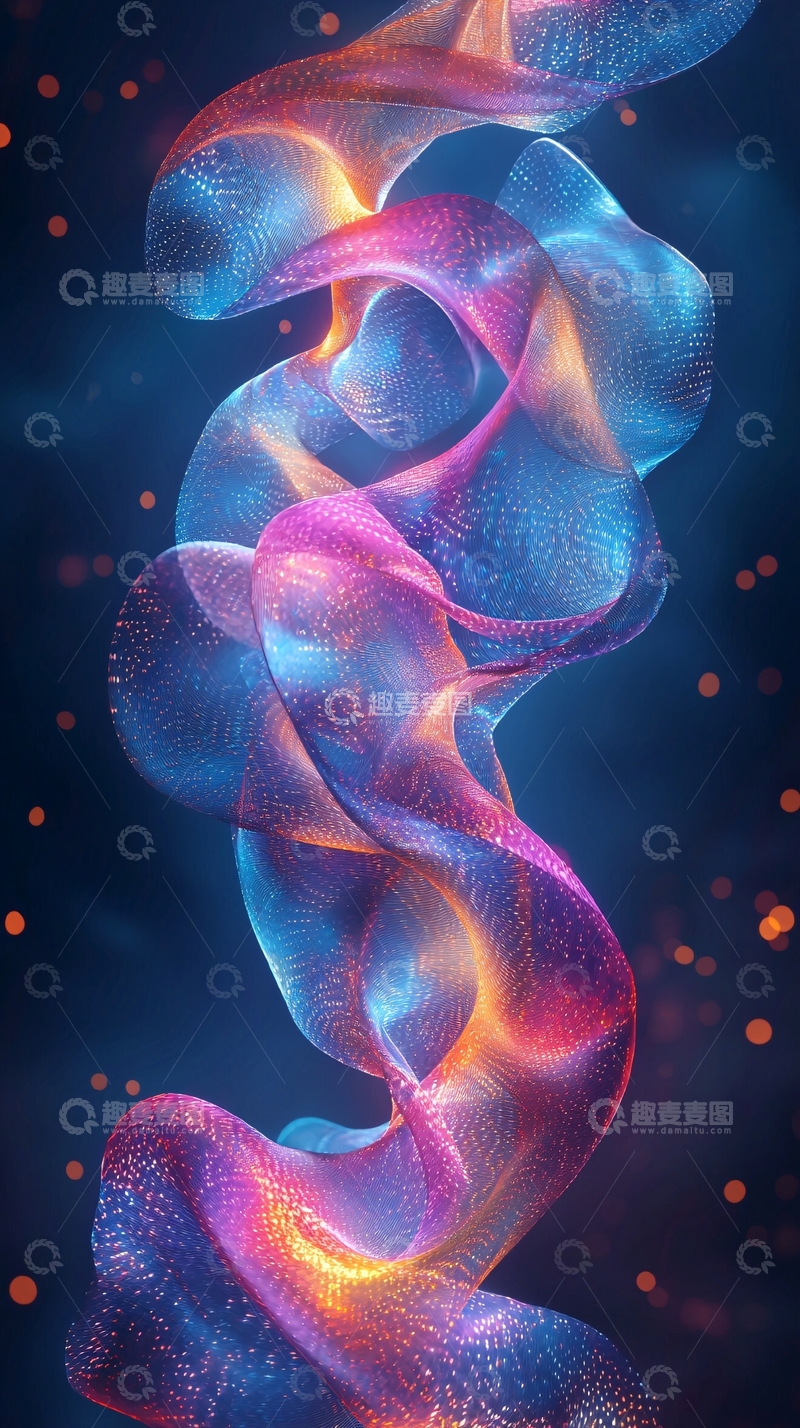 高清大图下载【趣麦麦图】梦幻光带