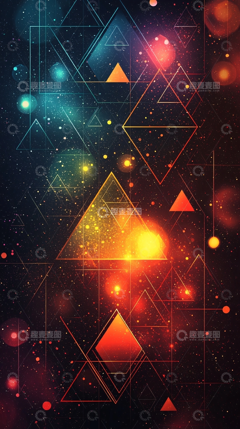 高清大图下载【趣麦麦图】宇宙星空几何