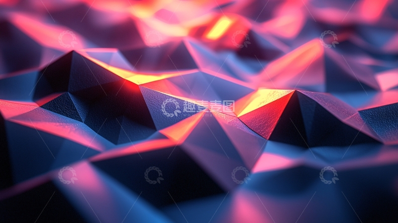 高清大图下载【趣麦麦图】多边形低多边形抽象背景