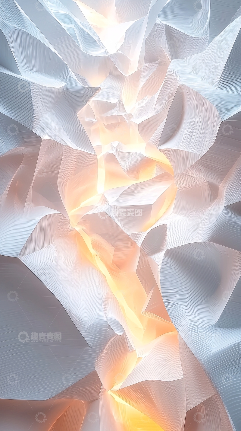 高清大图下载【趣麦麦图】光影褶皱抽象纹理