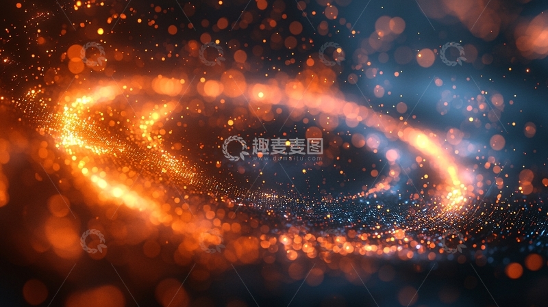 高清大图下载【趣麦麦图】发光漩涡星云