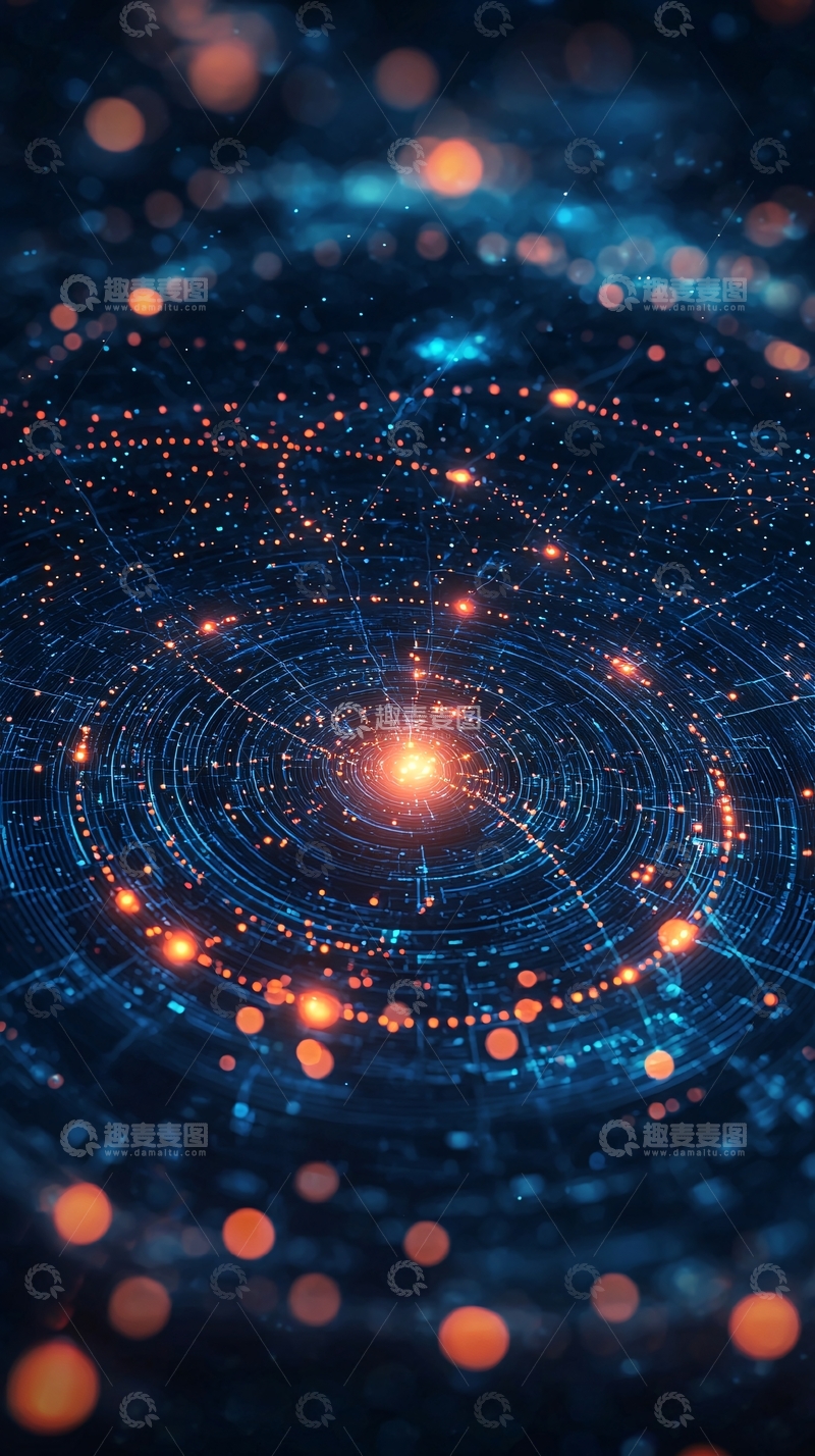 高清大图下载【趣麦麦图】未来科技感星空宇宙背景