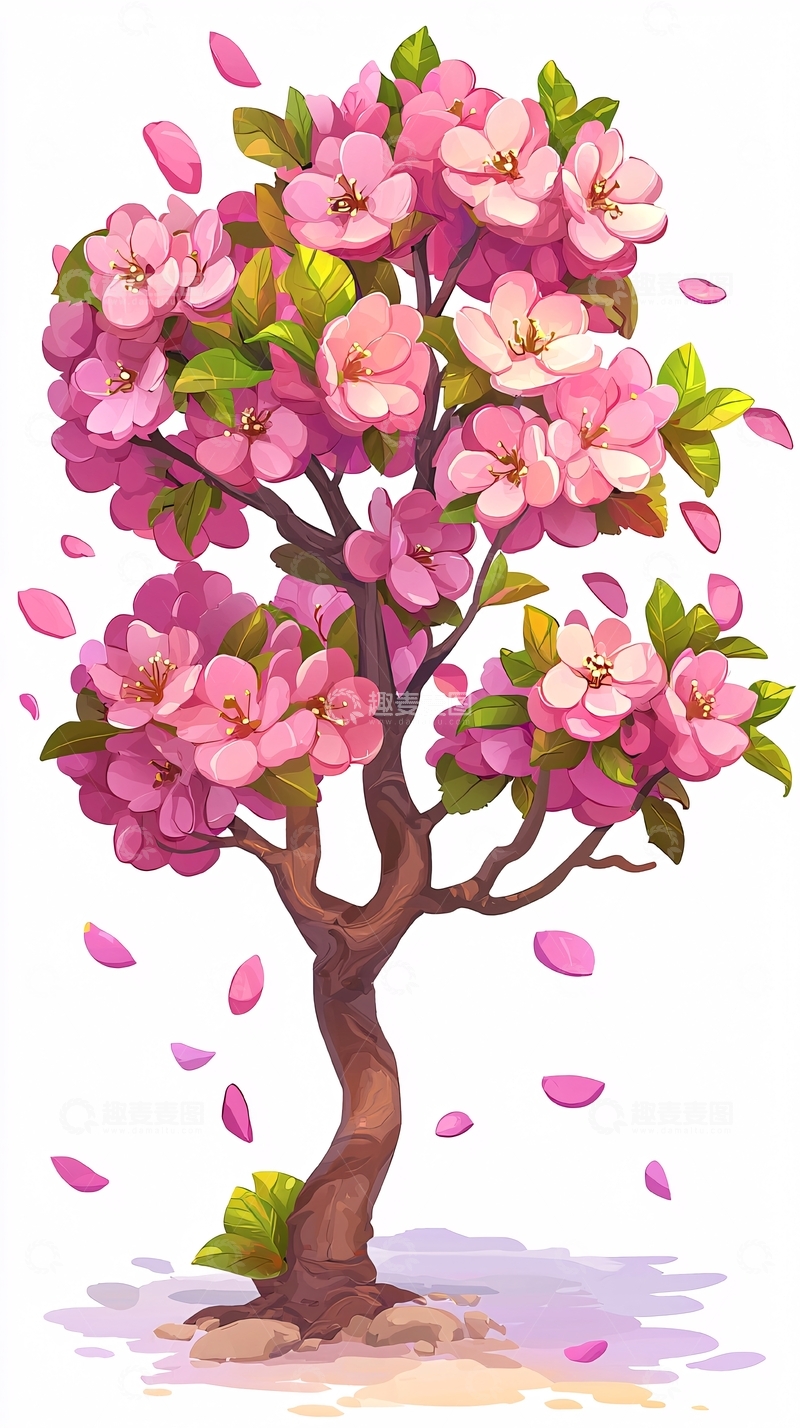 高清大图下载【趣麦麦图】粉色樱花树