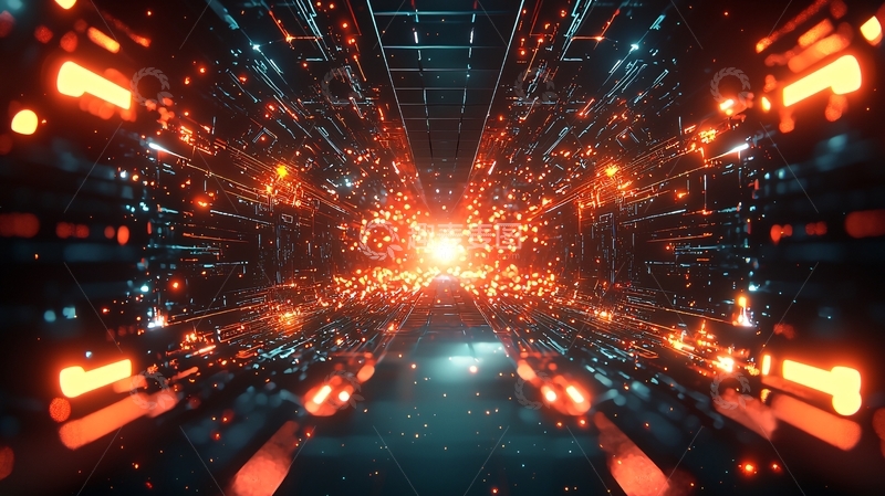 高清大图下载【趣麦麦图】未来感隧道