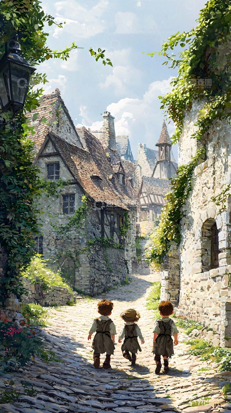 高清大图下载【趣麦麦图】童话小镇