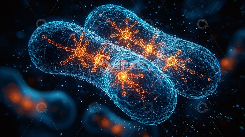 高清大图下载【趣麦麦图】细胞分裂过程显微镜特写