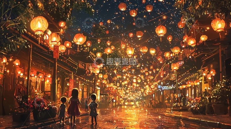 高清大图下载【趣麦麦图】梦幻夜景