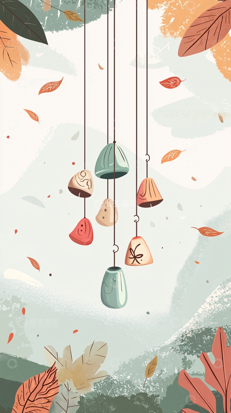 高清大图下载【趣麦麦图】秋季风铃