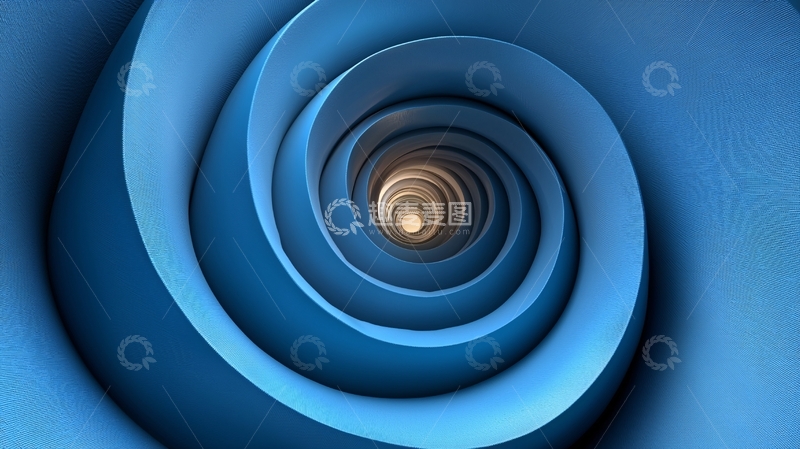高清大图下载【趣麦麦图】蓝色螺旋