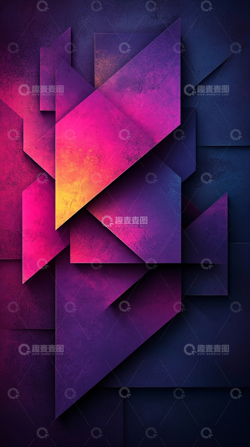 高清大图下载【趣麦麦图】抽象几何背景