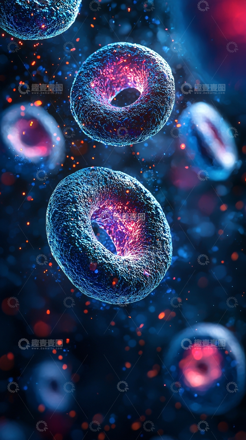 高清大图下载【趣麦麦图】红色细胞在流动