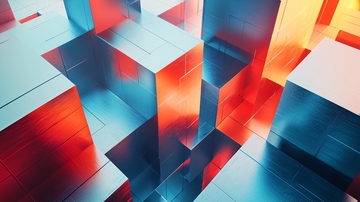 金属质感几何体抽象背景