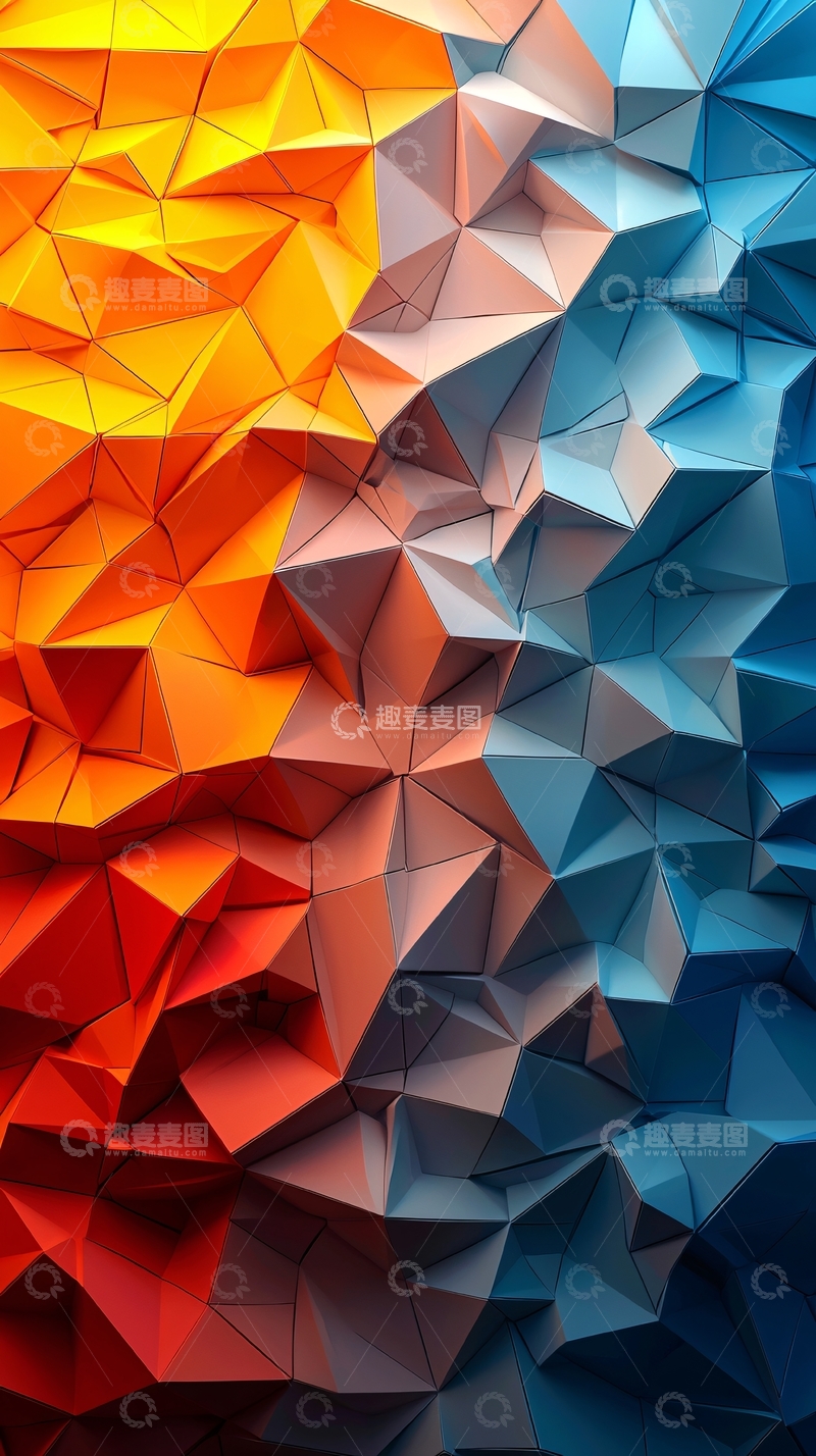 高清大图下载【趣麦麦图】抽象几何背景
