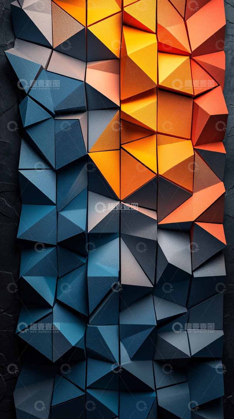 高清大图下载【趣麦麦图】抽象几何背景