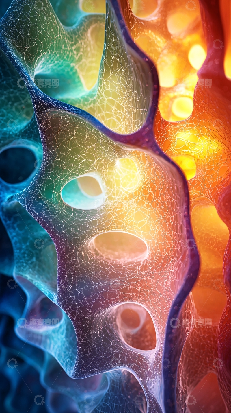 高清大图下载【趣麦麦图】抽象细胞结构