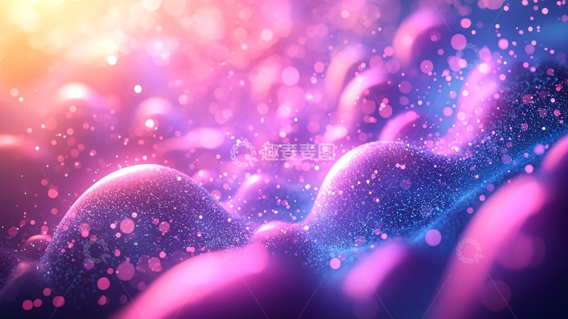 高清大图下载【趣麦麦图】梦幻般的紫色云彩