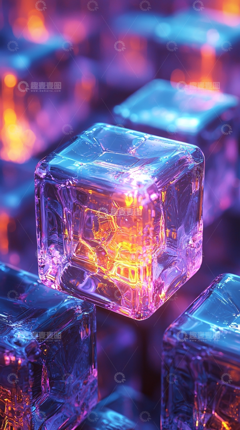 高清大图下载【趣麦麦图】晶莹剔透的立方体