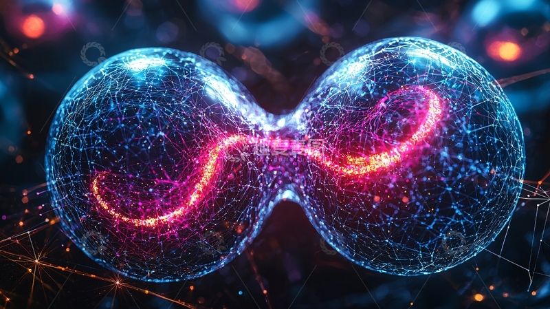 细胞分裂发光效果