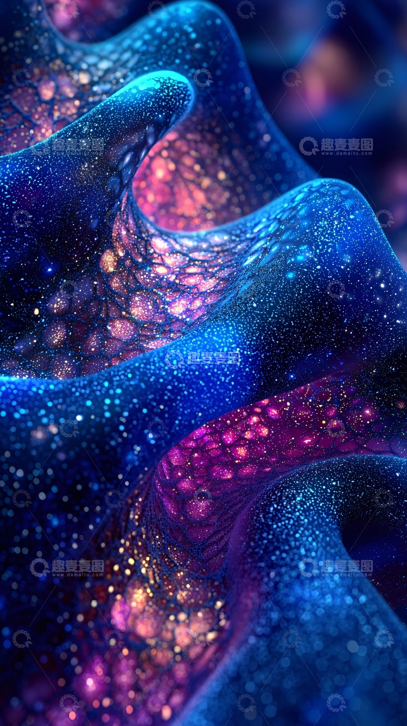 高清大图下载【趣麦麦图】蓝色星空纹理背景