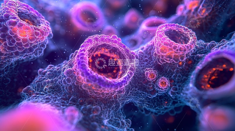 高清大图下载【趣麦麦图】微观世界细胞结构