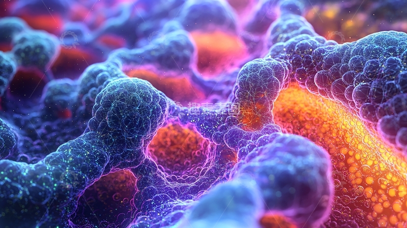 高清大图下载【趣麦麦图】抽象的细胞组织结构